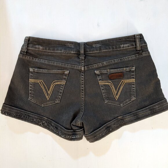 Vintage Y2K Volcom Stone Distressed Low Rise Shorts - Size 7 - Picture 3 of 7